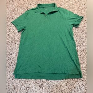 J. Crew Vibrant Green Men's Polo Shirt 100% Cotton
